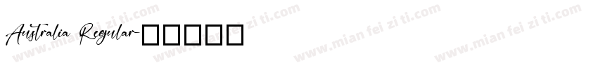 Australia Regular字体转换